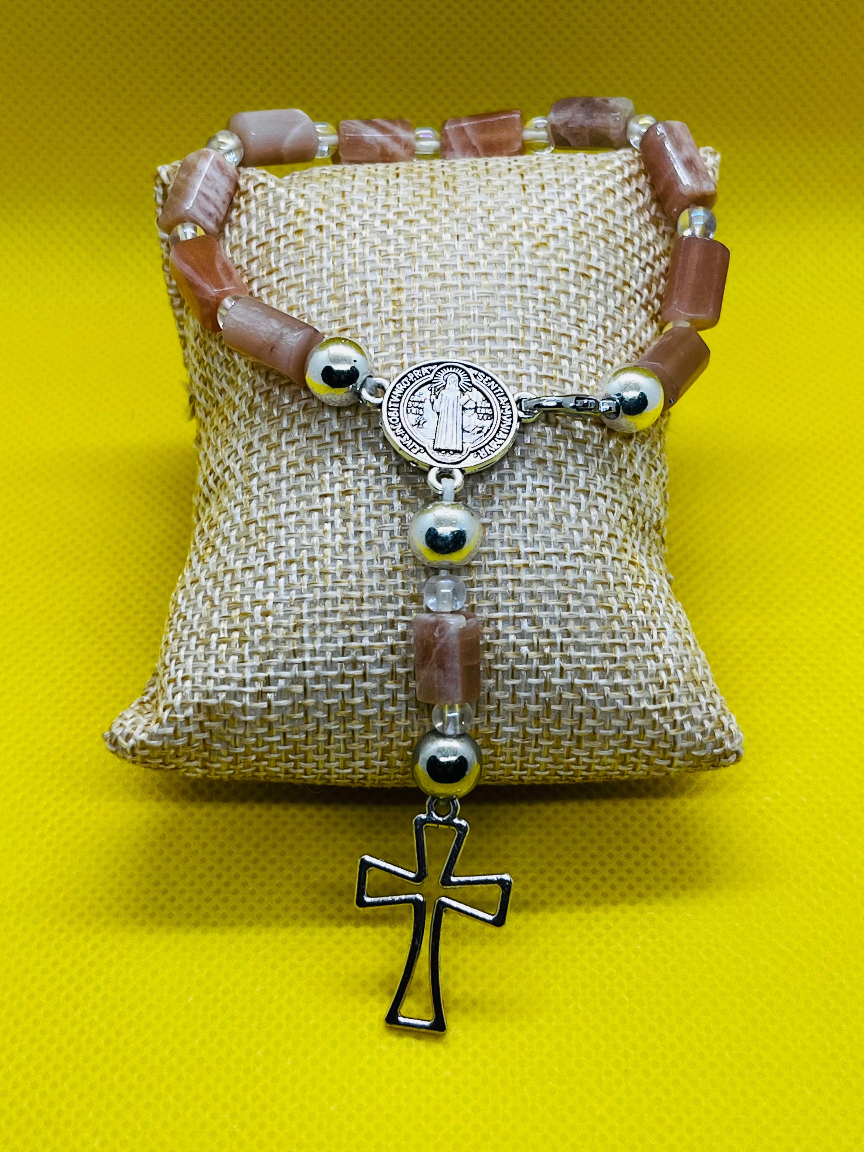 Persian Agate Five Decade Rosary