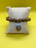 Yellow Wood Jasper Stone Bracelet