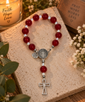 Crimson Devotion – Red Chalcedony Rosary
