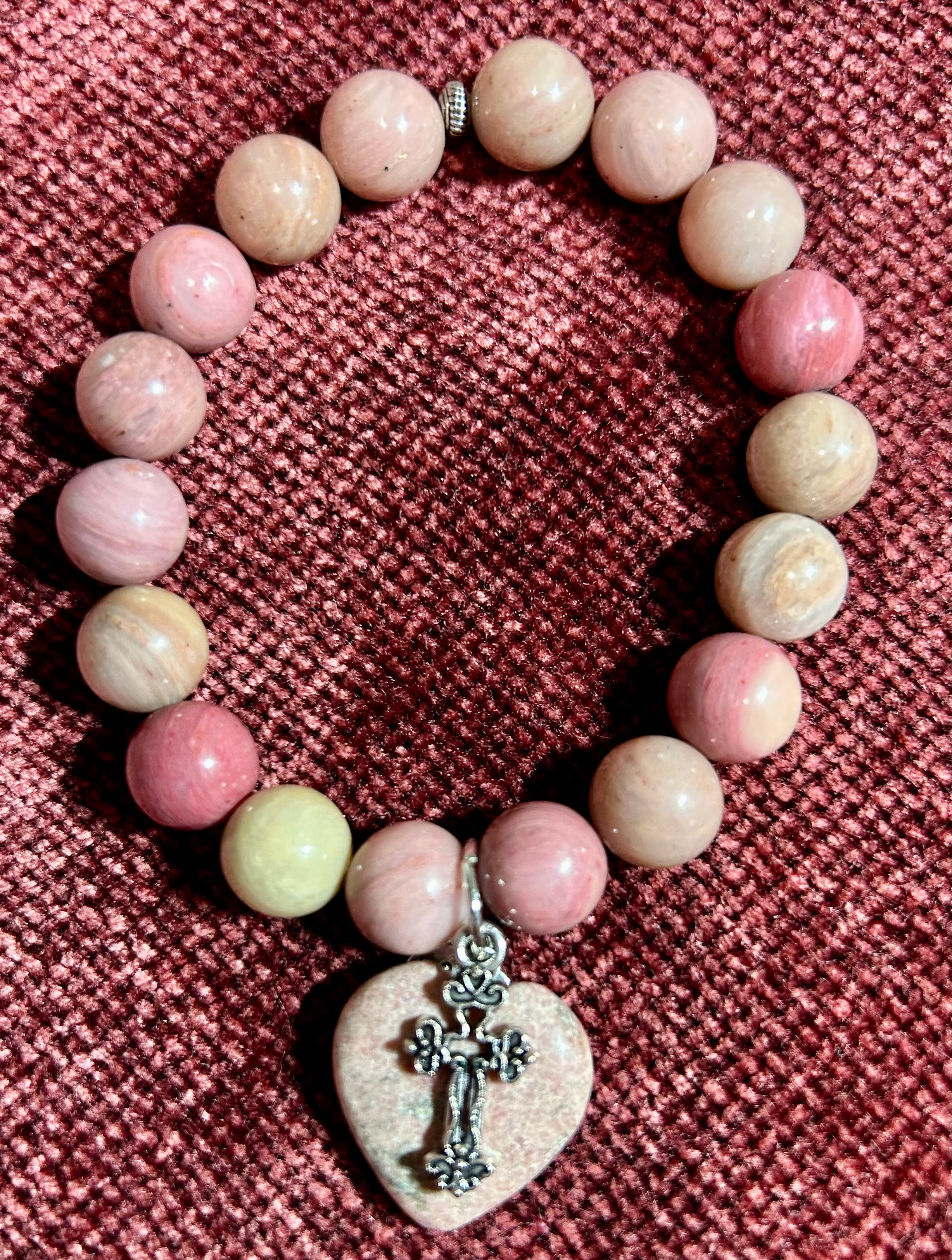 Pink Rhodonite Bracelet