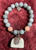Burmese Jade & Sunstone Bracelet