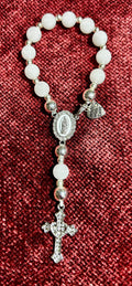 White Jade Five Decade Rosary