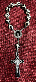Tibetan Dzi Agate Five Decade Rosary