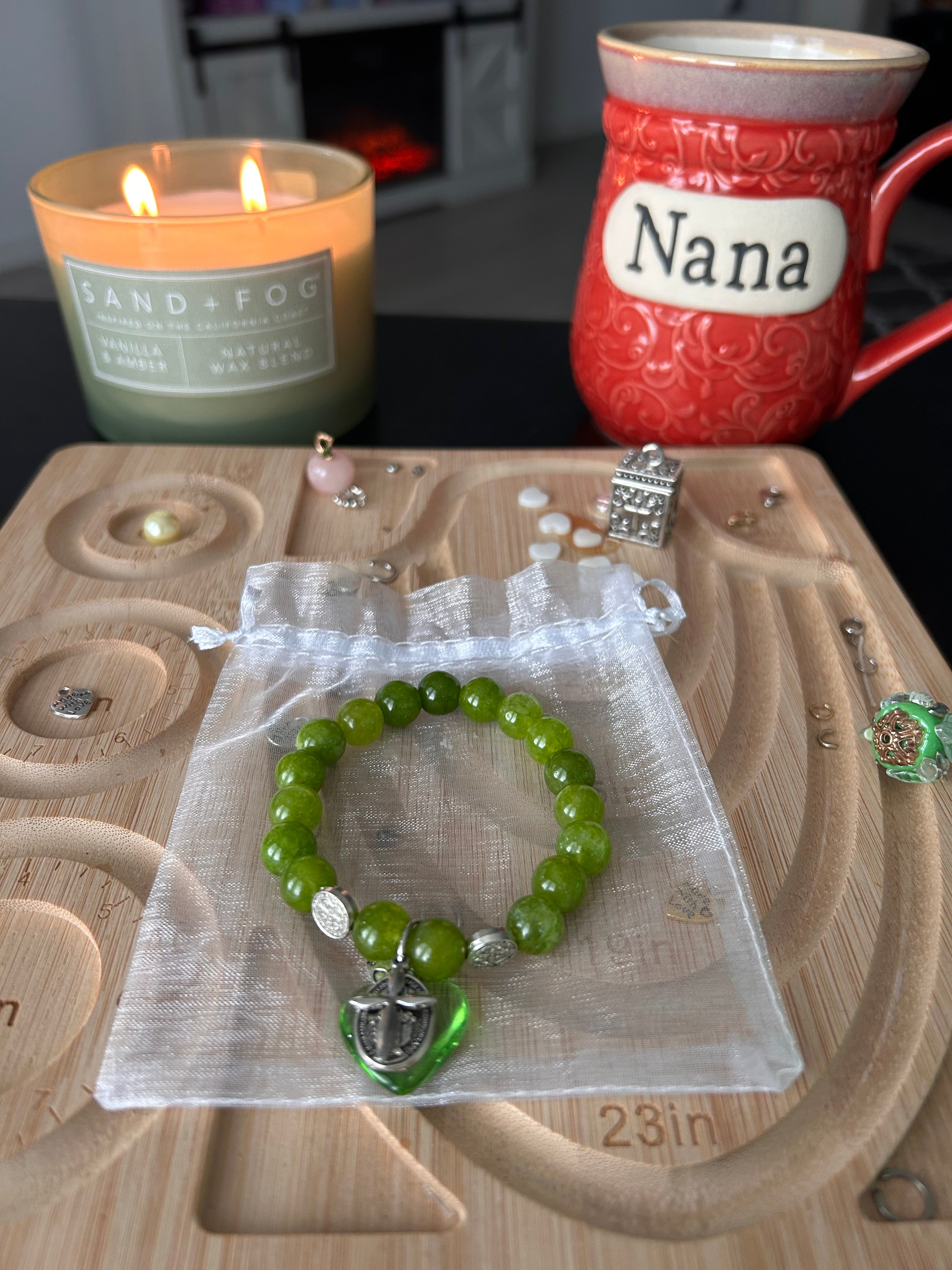 The Signature Bracelet-Green Peridot Birthstone Bracelet