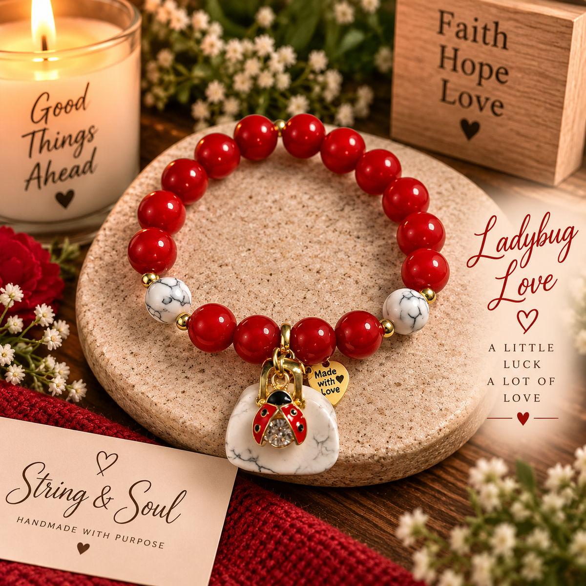 Ladybug Love Bracelet