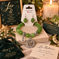 Leo Radiance – Zodiac Bracelet & Earring Set