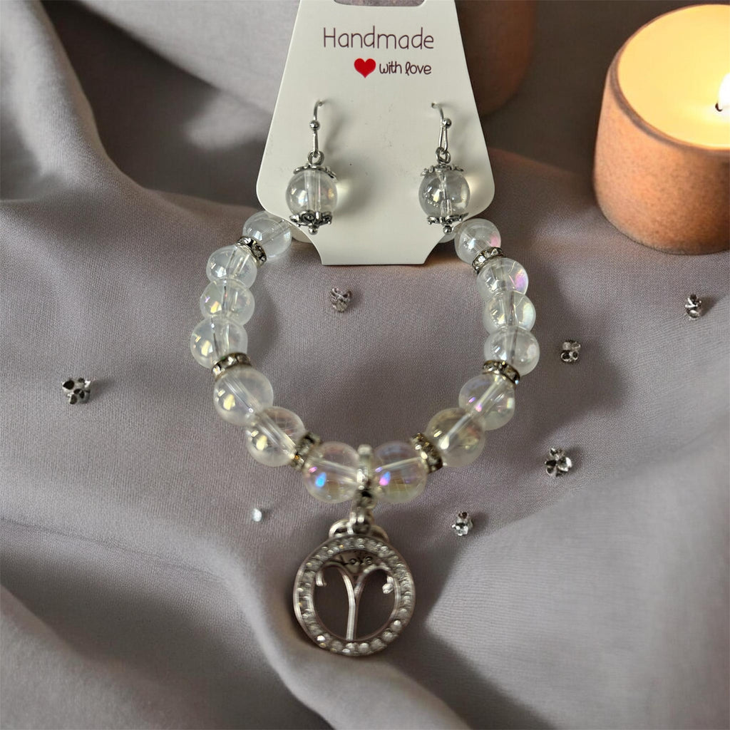 Aries Spark – Zodiac Bracelet & Earring Set