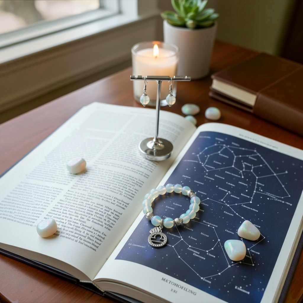 Libra Harmony – Zodiac Bracelet & Earring Set
