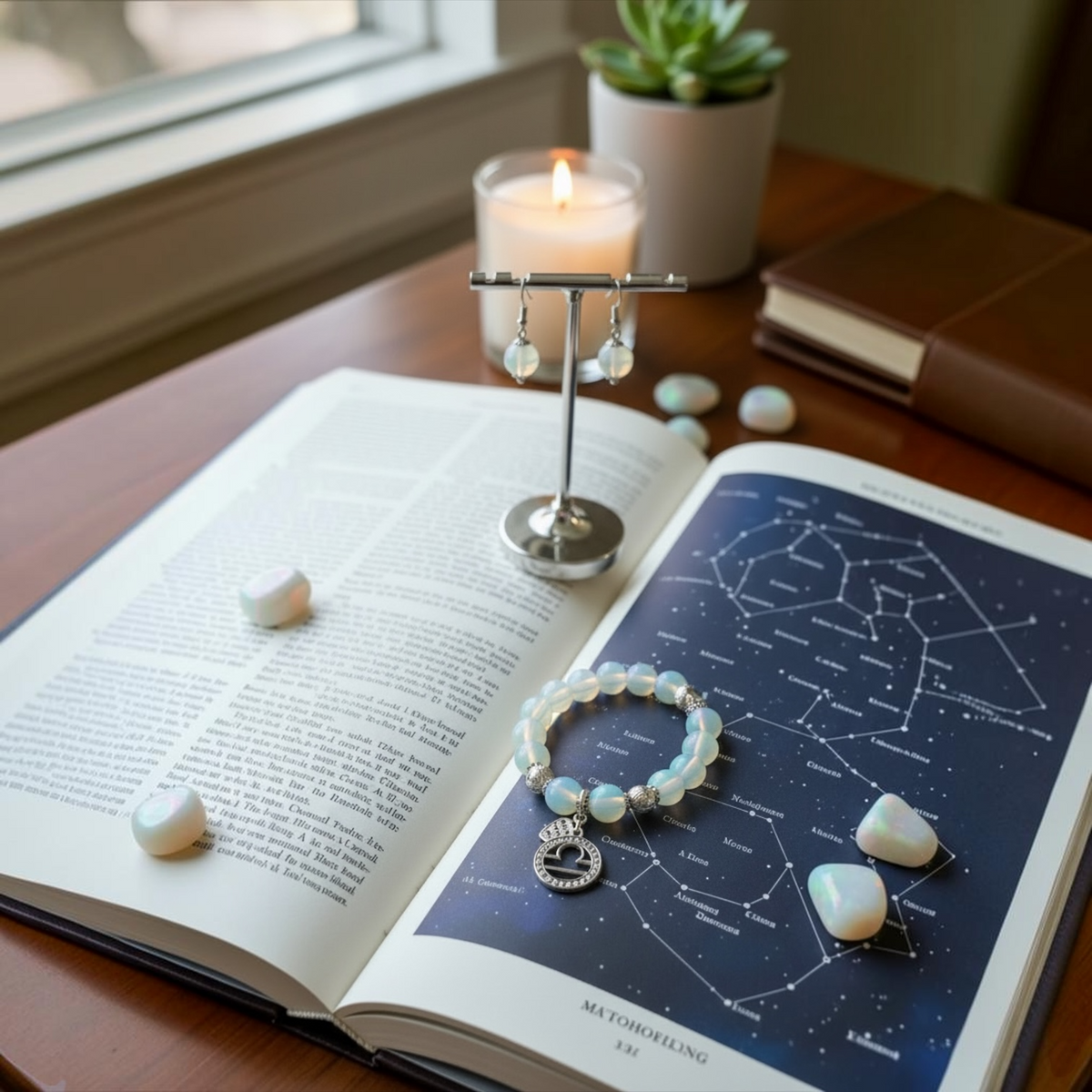 Libra Harmony – Zodiac Bracelet & Earring Set
