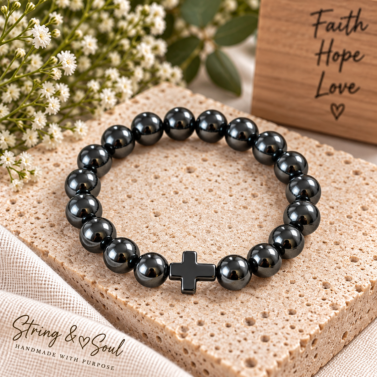 Quiet Strength – Black Hematite Bracelet