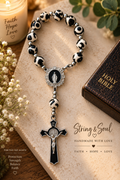Steadfast Faith – Tibetan Dzi Agate Rosary