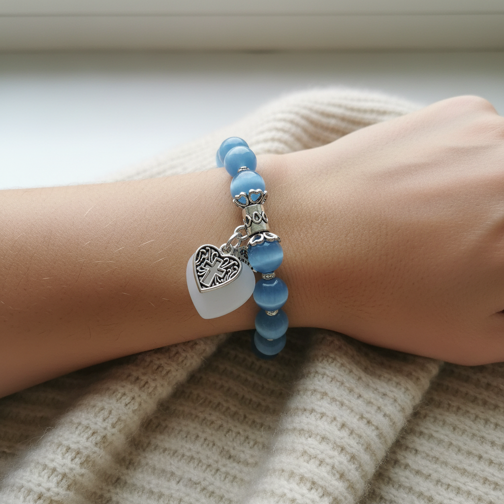 Light Blue Cat's Eye Wrist
