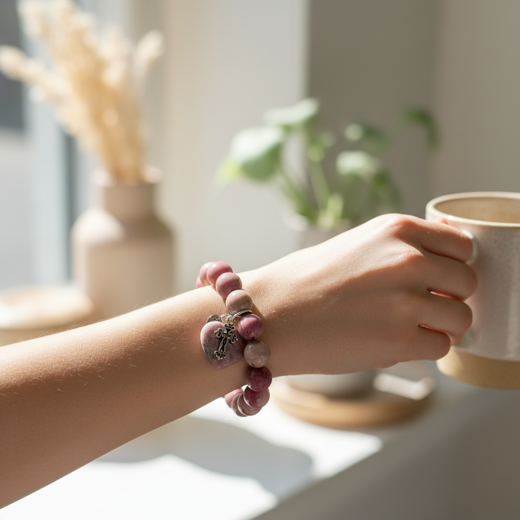Pink Rhodonite Wrist