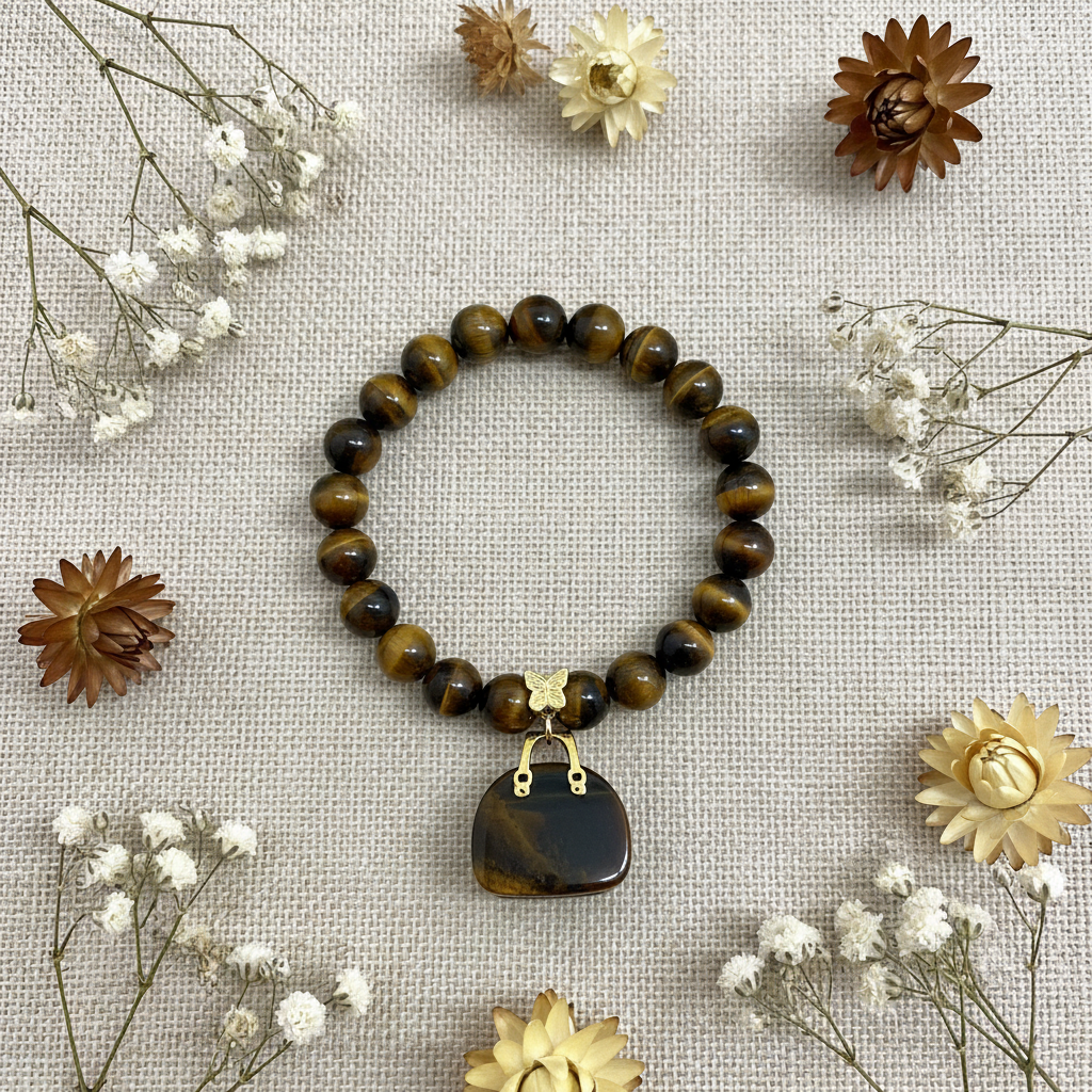 Tiger's Eye Flat Lay