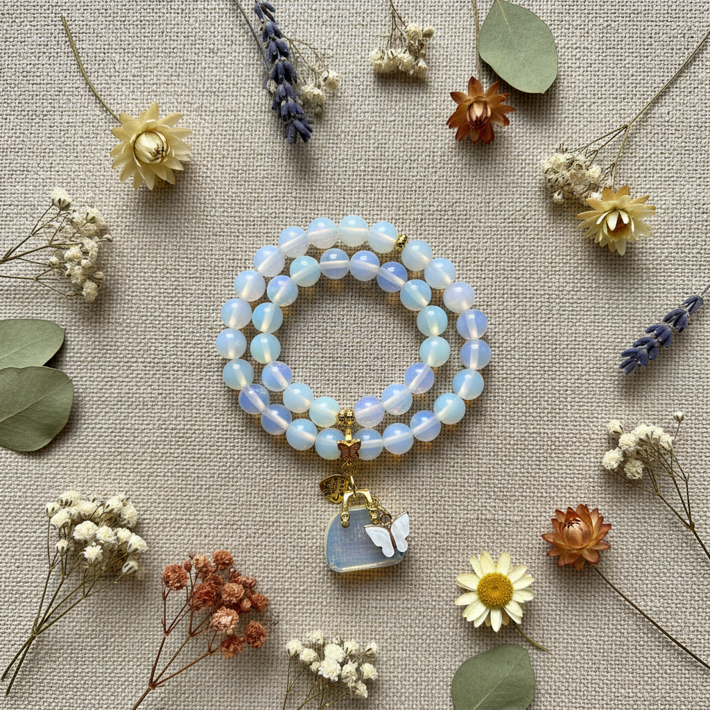 White Opal Flat Lay